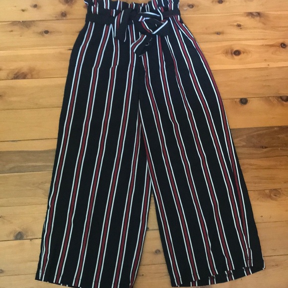 Jumpsuits | Ally Wide Leg Striped Pants 